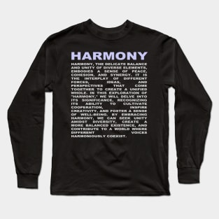 Harmony Long Sleeve T-Shirt